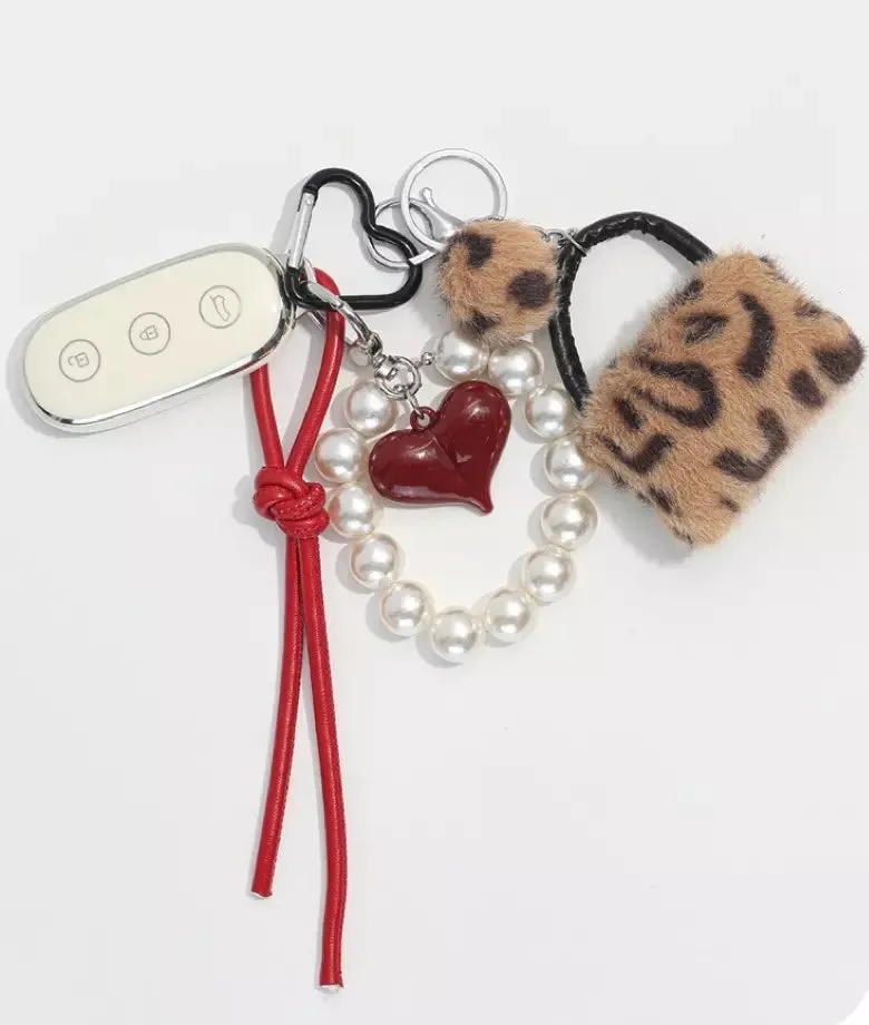 Red Heart Bag Charm