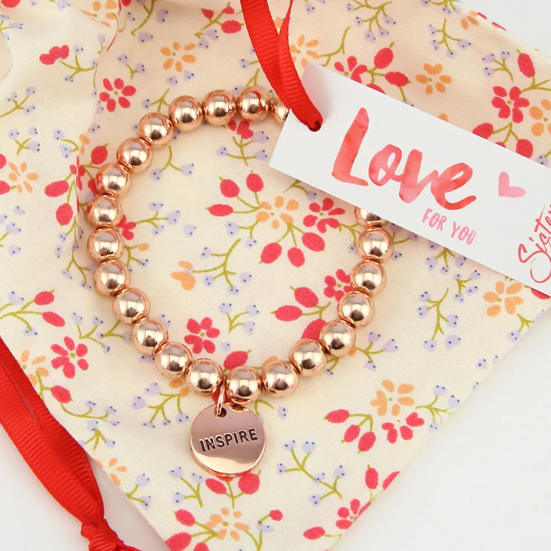 Rose Gold & Floral - Teach Love Inspire - Gift Bundle (R10)