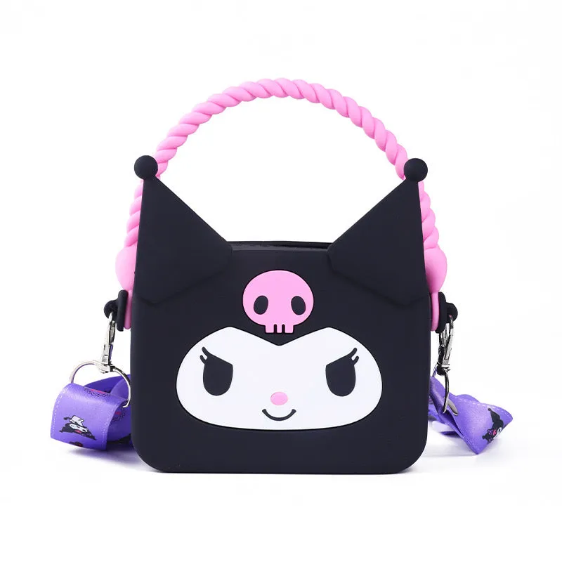 Sanrio Characters Licensed Cinnamoroll Hello Kitty Kuromi My Melody KeroKeroKeroppi Cross Body Hand Bag With Top Handle