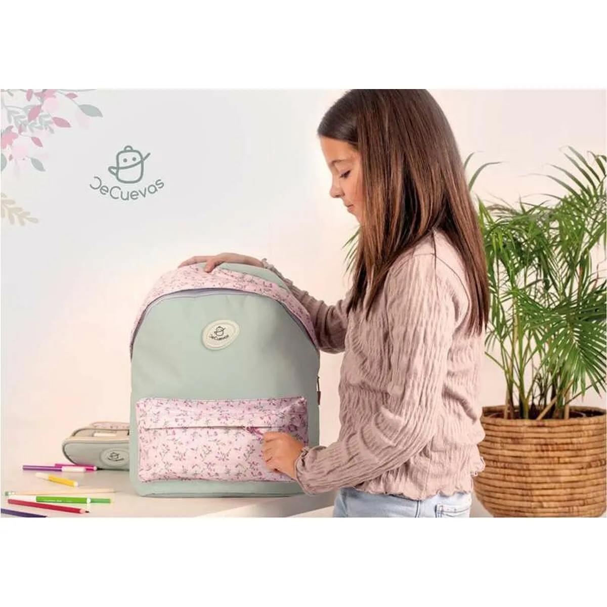 School Bag Decuevas Provenza 40 x 18 x 30 cm