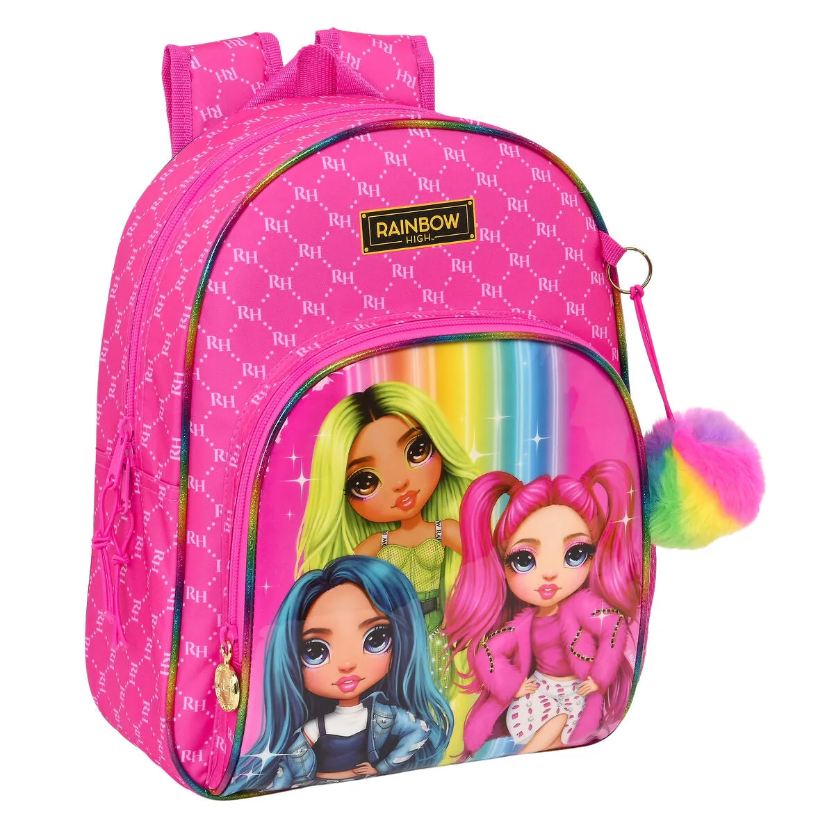 School Bag Rainbow High Fuchsia (28 x 34 x 10 cm)