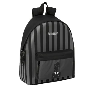 School Bag Wednesday Black 33 x 42 x 15 cm