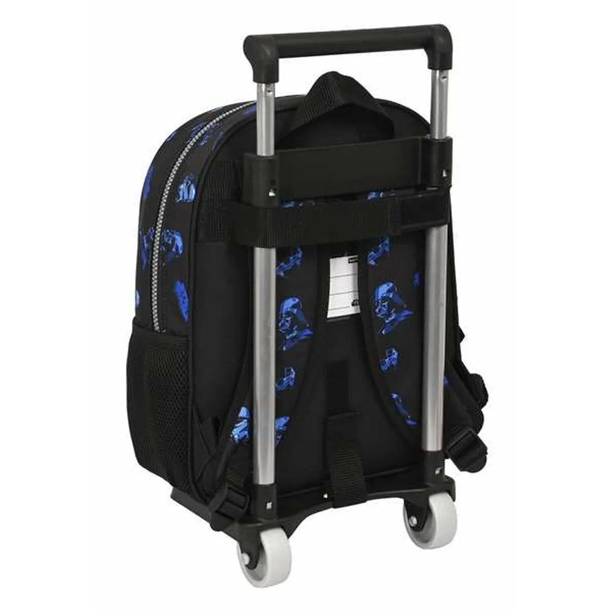 School Rucksack with Wheels Star Wars Digital escape Black 27 x 33 x 10 cm