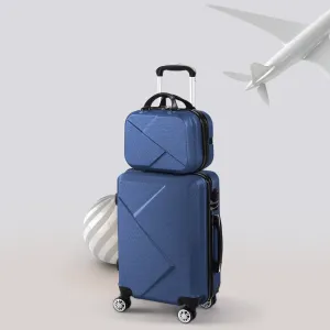 Set of 2 20"Travel Luggage Set - Navy