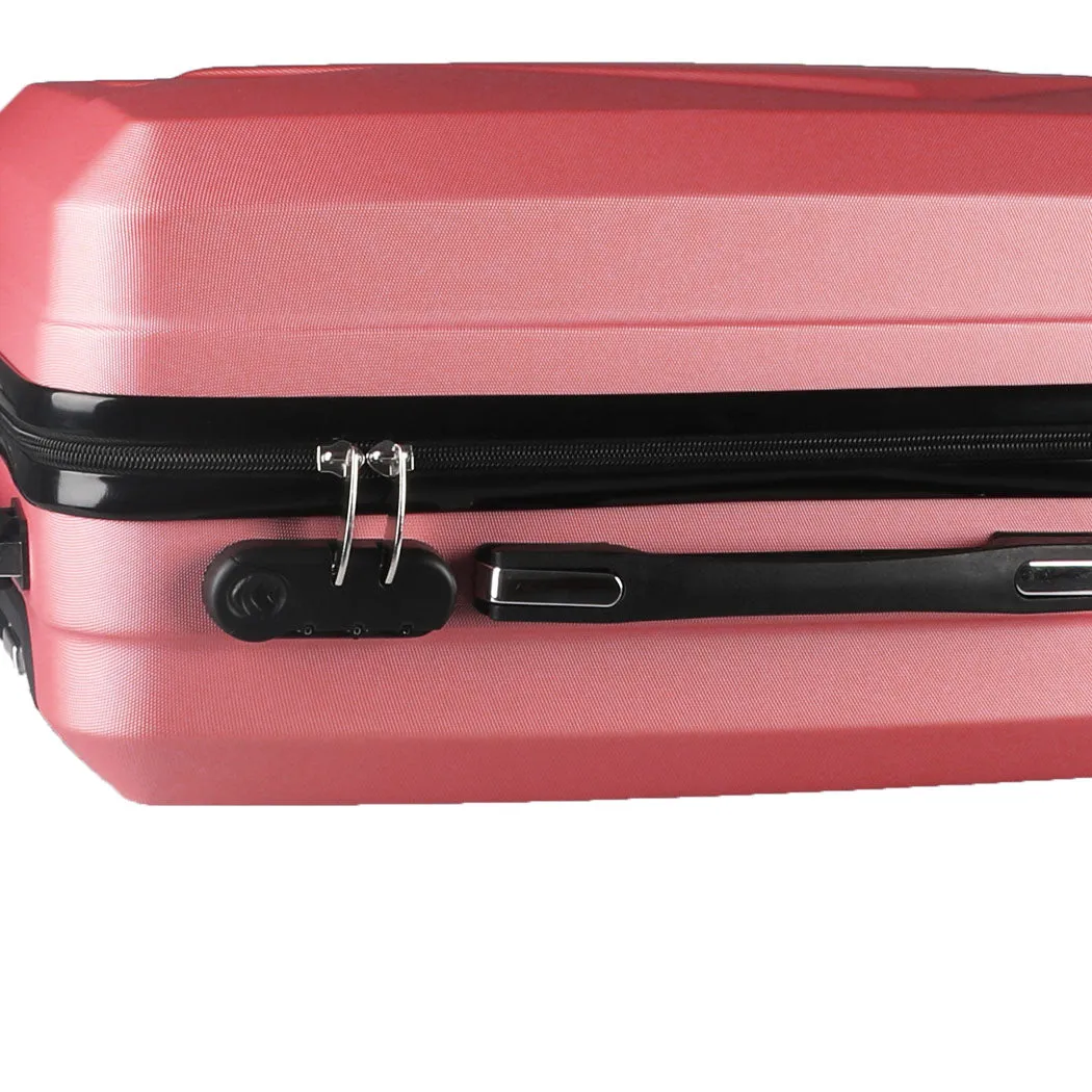 Set of 2 20"Travel Luggage Set - Rose Gold