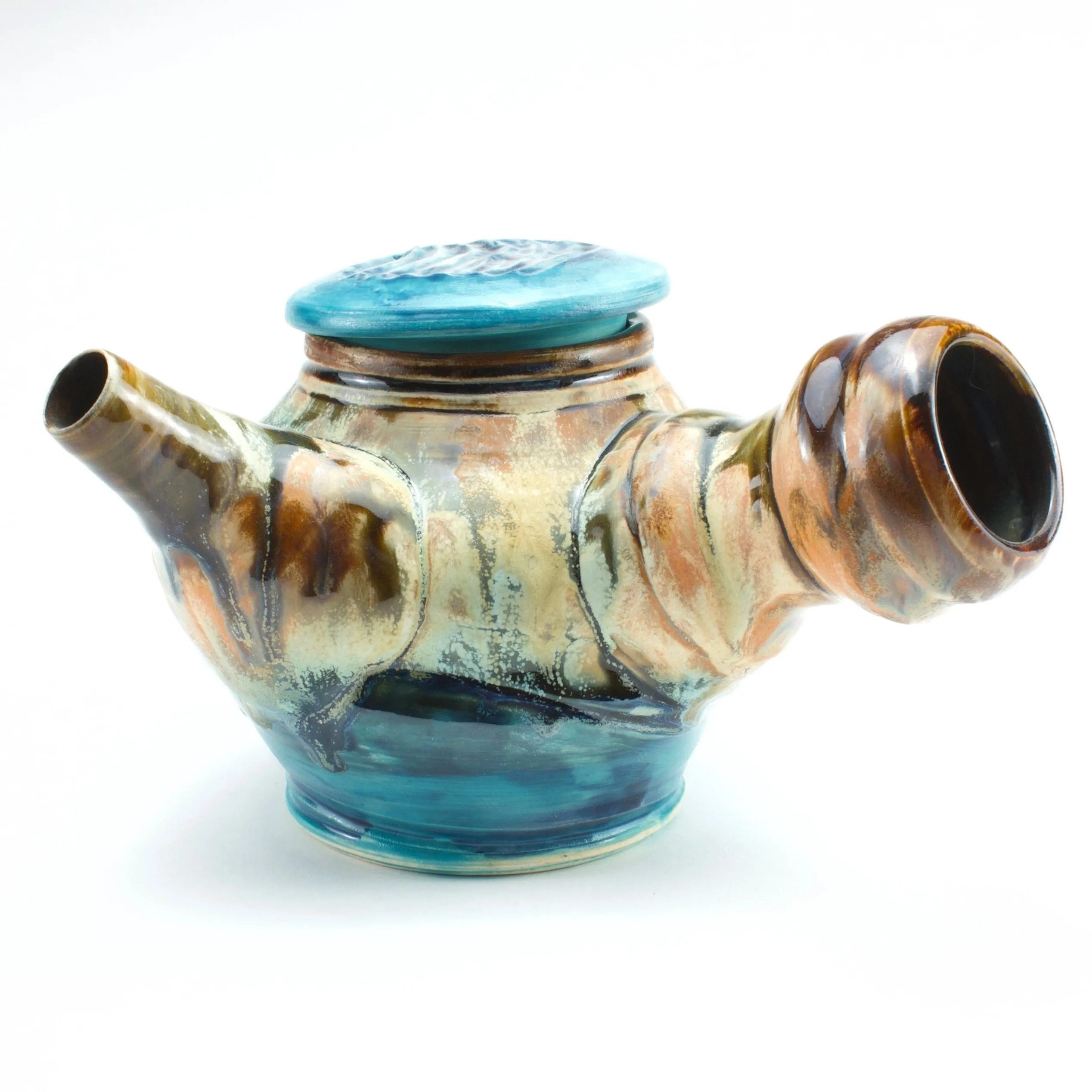 Side-Handled Teapot - Ocean Sunset