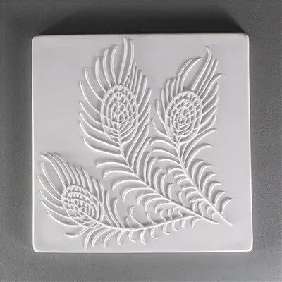 Small Peacock Feather Texture Mold GX16