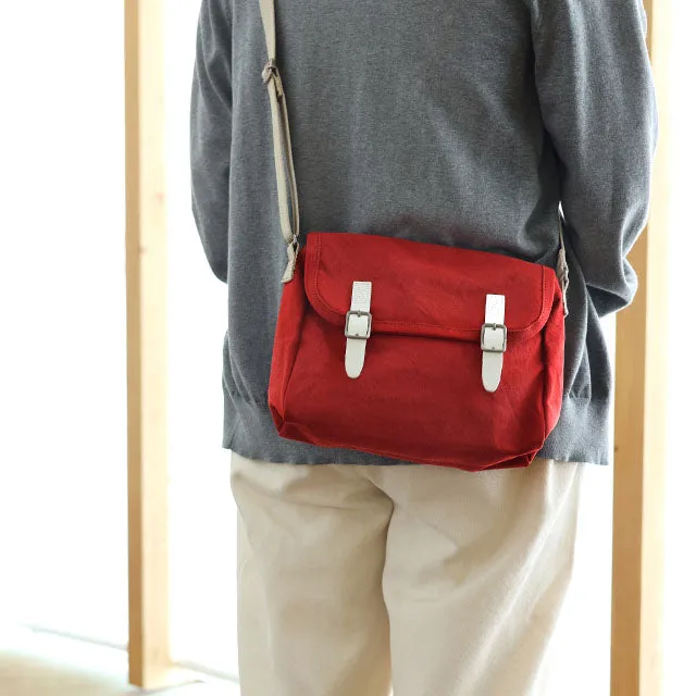 Small Shoulder Bag - Postal Mail Carrier Bag Design 2 / Red -, Cross Body Bag