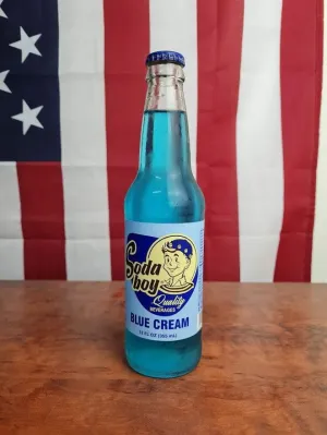 Soda Boy Blue Cream Soda 12oz