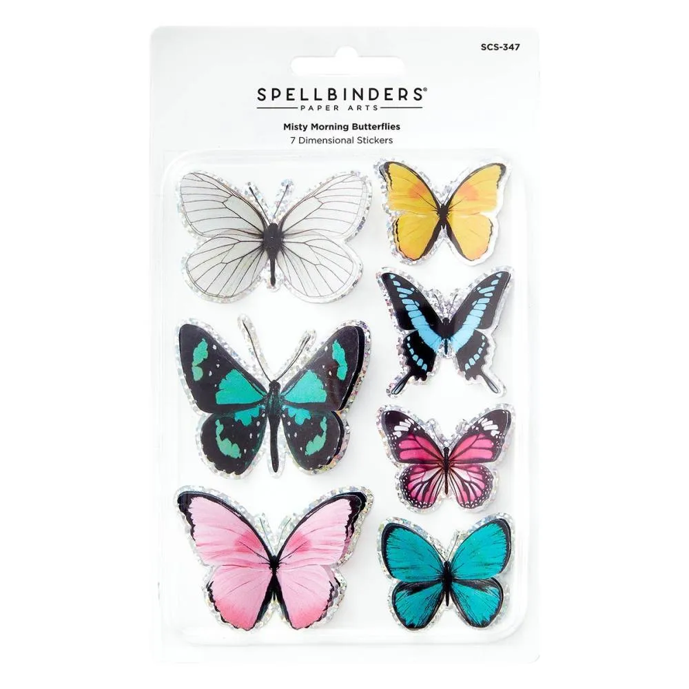 Spellbinders Timeless Stickers Misty Morning Butterflies