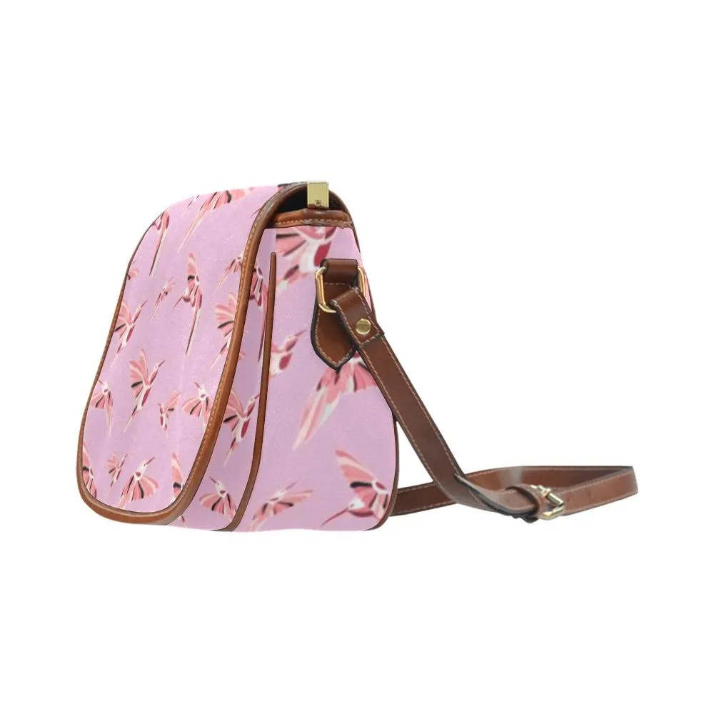 Strawberry Pink Saddle Bag/Large