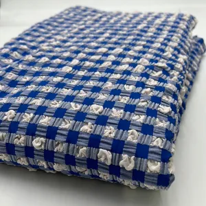 Stretch Blouse Weight, Blue & White Check (WDW1932)