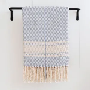 Summer Stripe Handwoven Cotton Throw