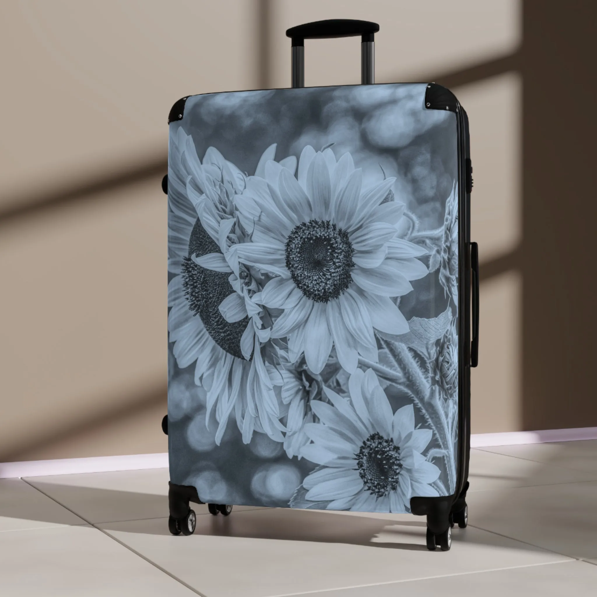 Sunflower Dreamy Blue Custom Art Luggage