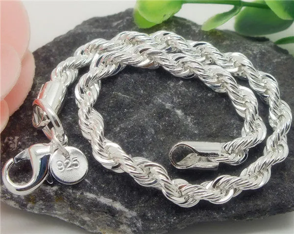 Tibetan Silver Unique Rope Style  Bracelet