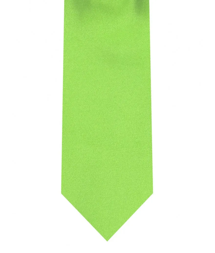 Tie & Pocket Square - Lime Green