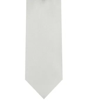 Tie & Pocket Square - Silver