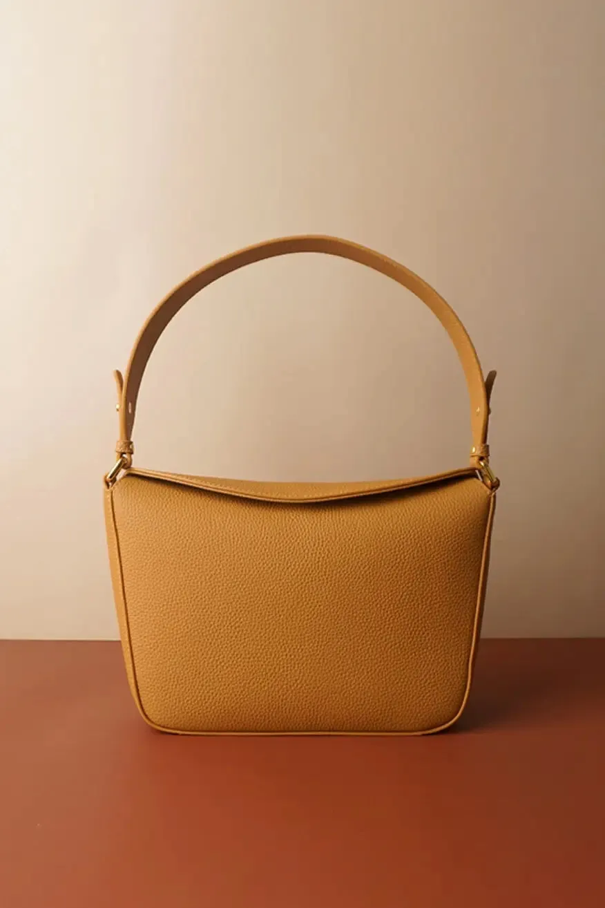 Timeless Pebbled Leather Shoulder Bag