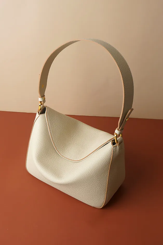 Timeless Pebbled Leather Shoulder Bag