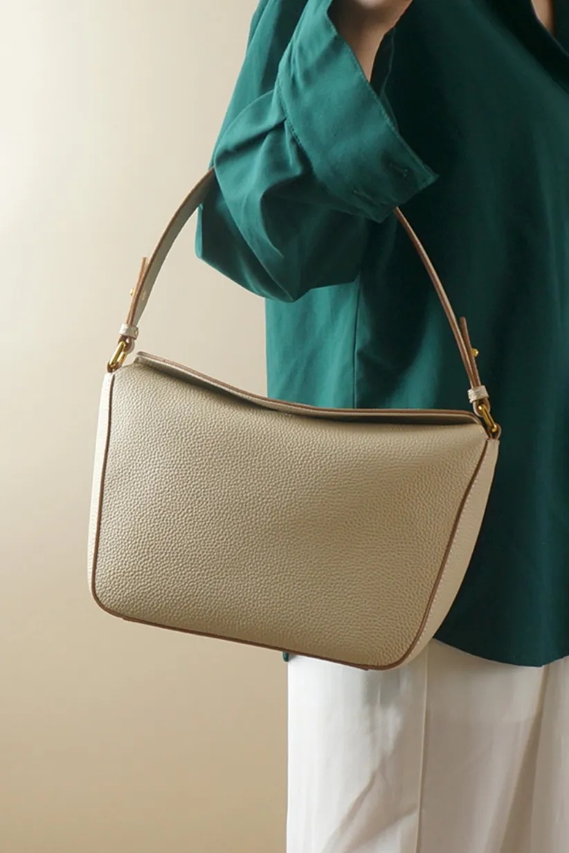 Timeless Pebbled Leather Shoulder Bag