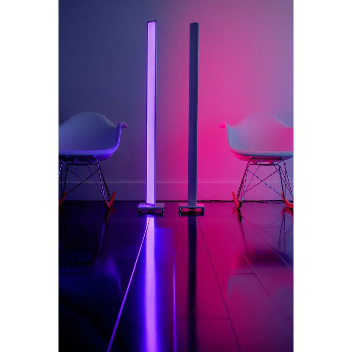 Tono White Modern LED Floor Lamp