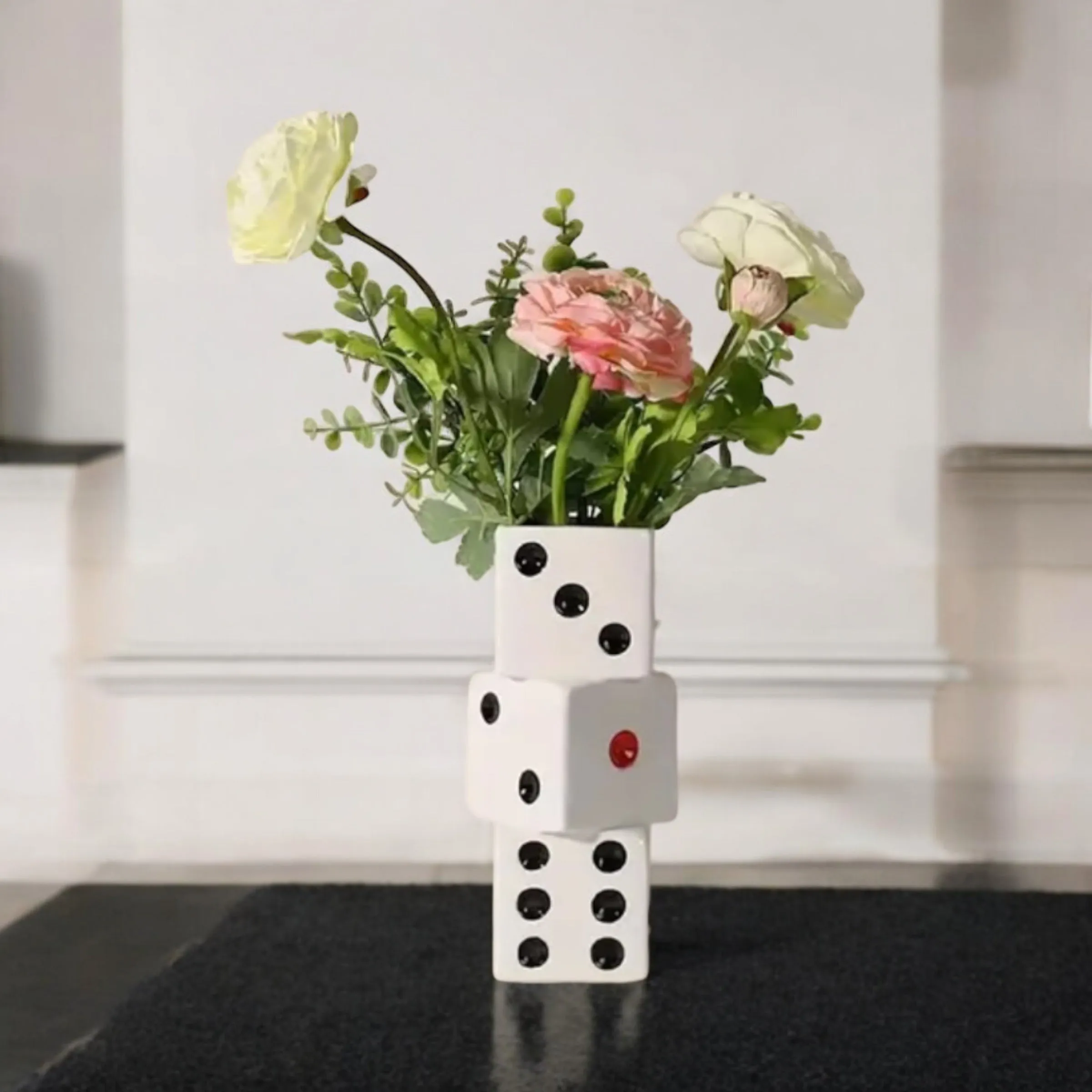 Unique Ceramic Dice Vase