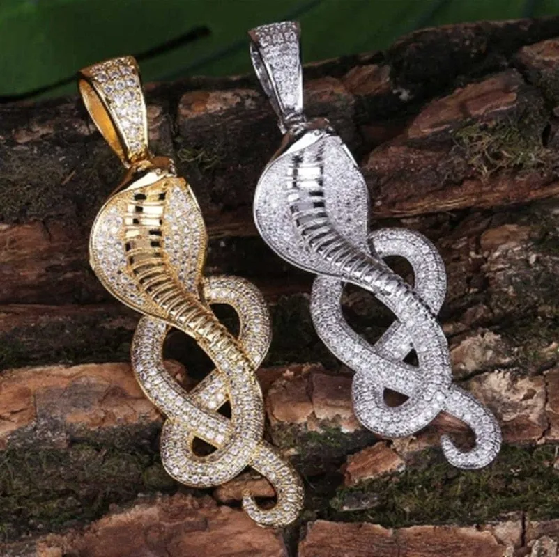 Unique Cobra Snake Gold Necklace