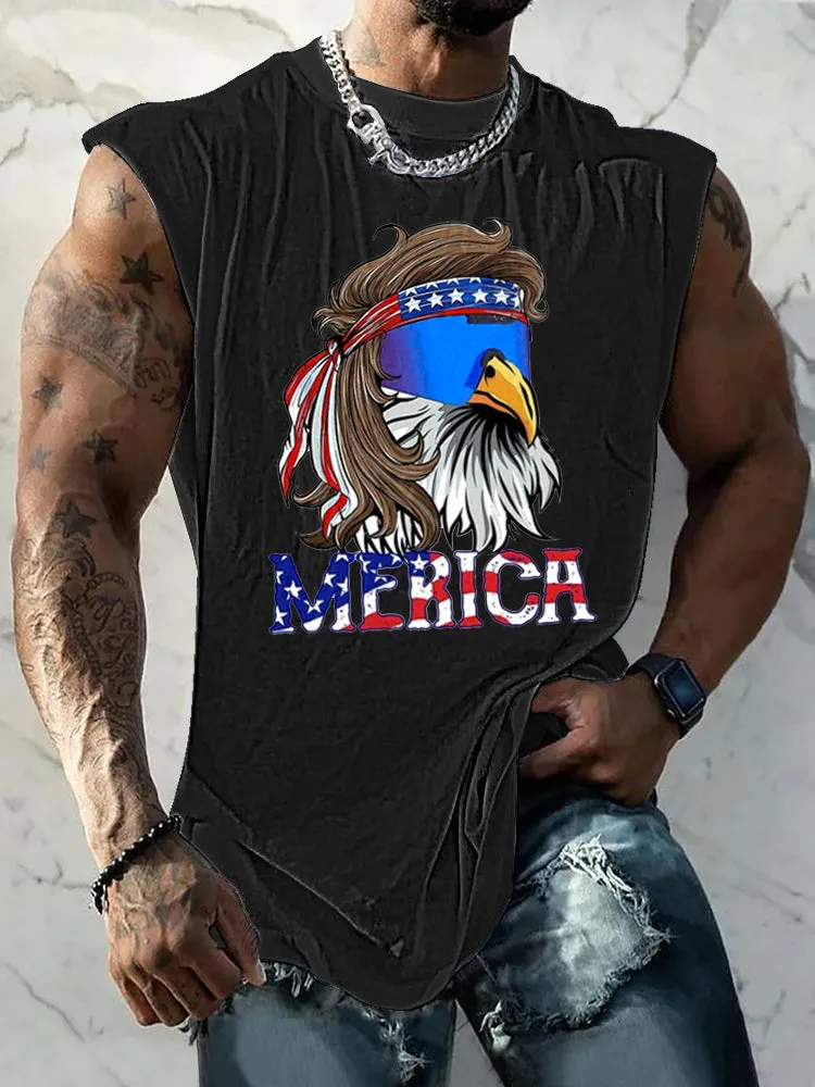 Unique Eagle Graphic Tank Top