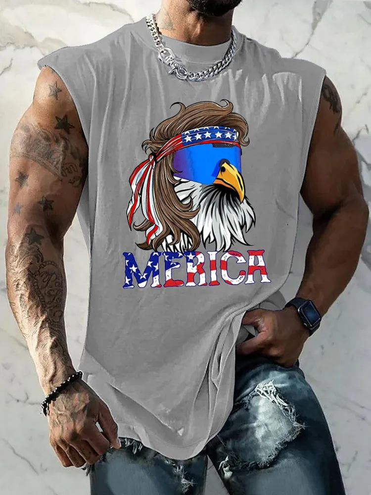 Unique Eagle Graphic Tank Top