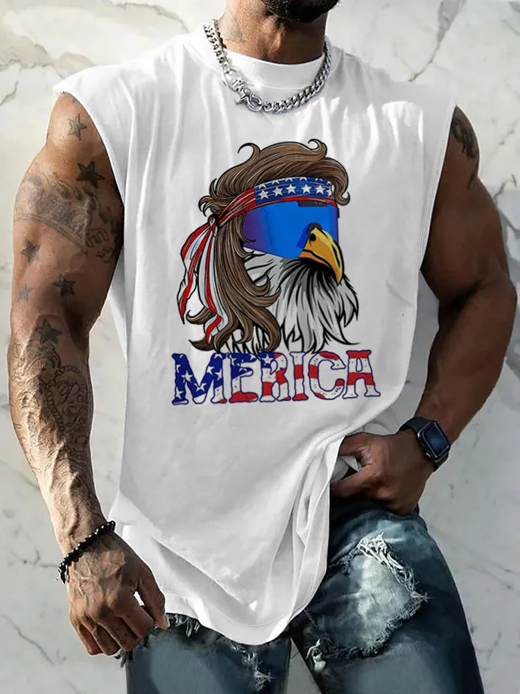 Unique Eagle Graphic Tank Top