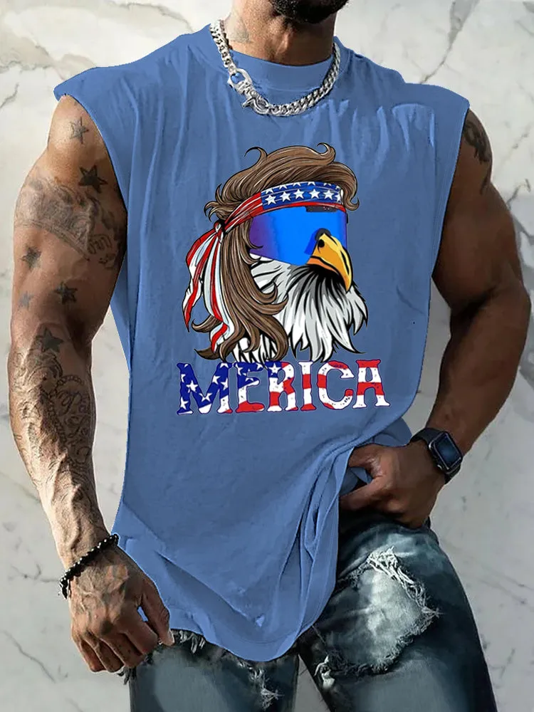 Unique Eagle Graphic Tank Top