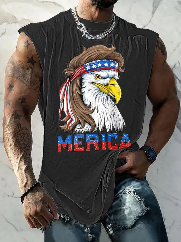 Unique Eagle Graphic Tank Top