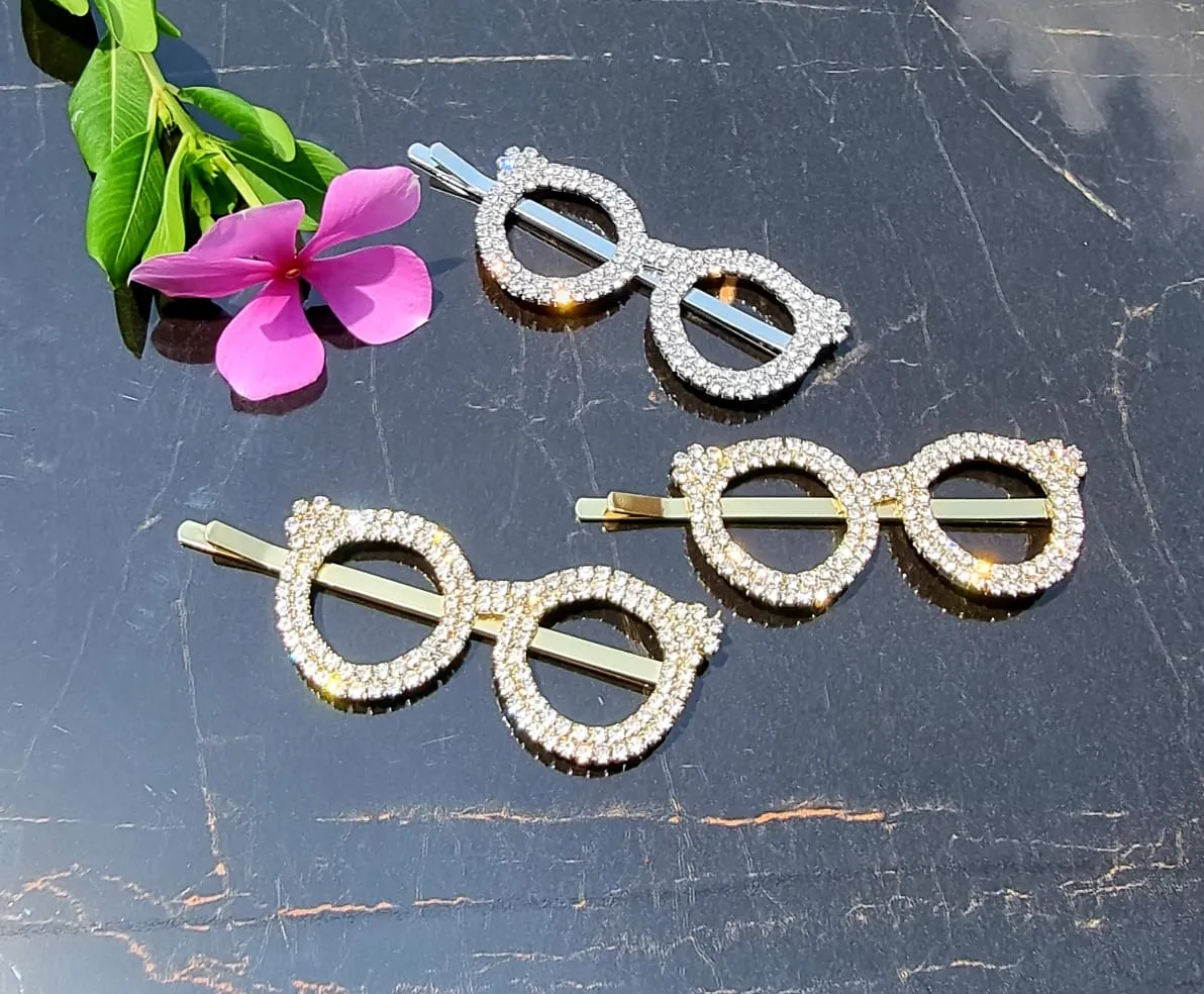 Unique Glasses Shape Hair Clips