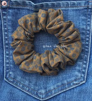 Unique Hair Scrunchies -  khaki