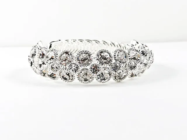 Unique Nice Wrap Design Large elegant Crystal Fashion Bracelet Bangle