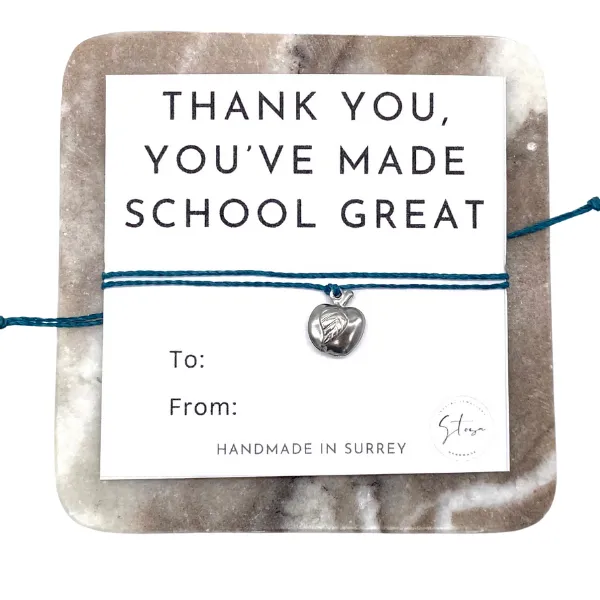 Unique Teacher Gift Bracelet