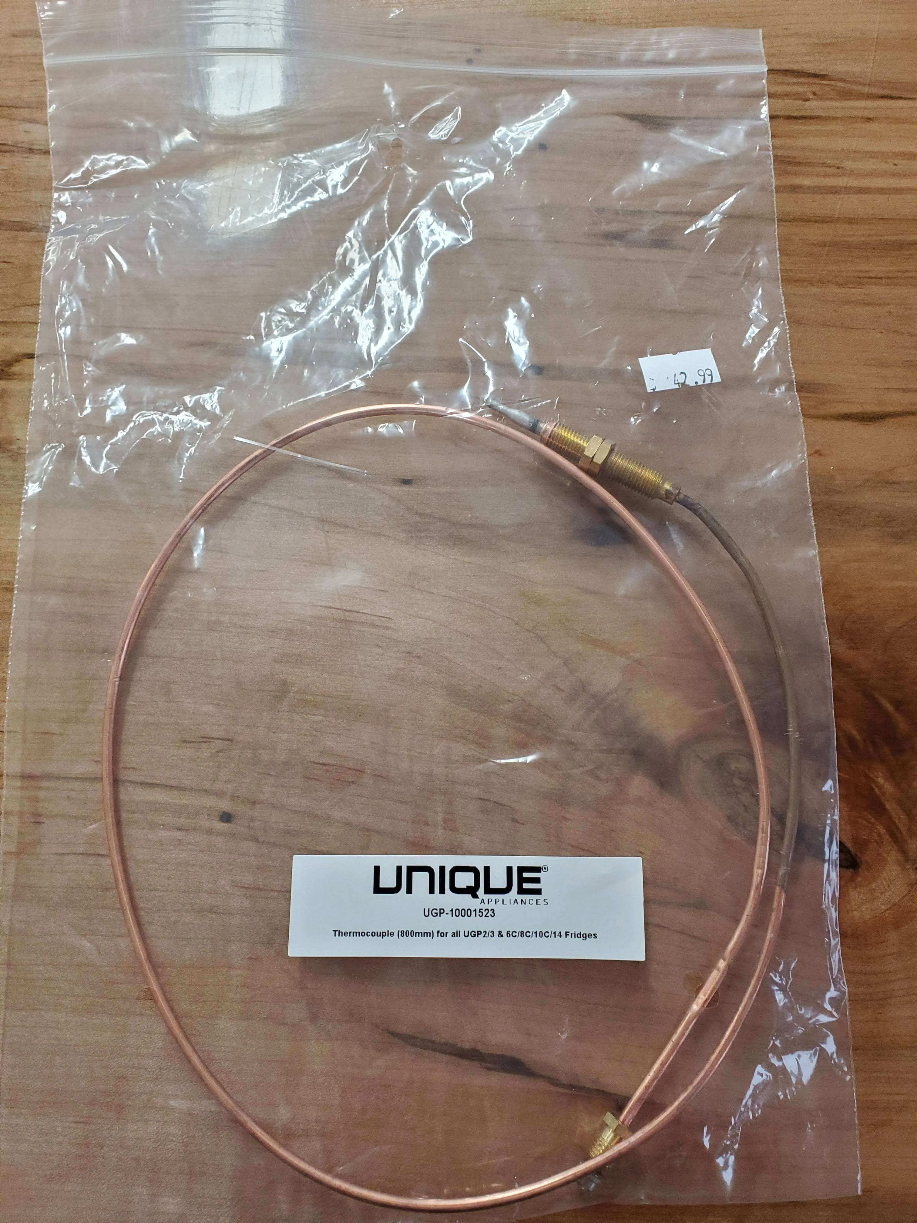 Unique Thermocouple Part # DL10001523