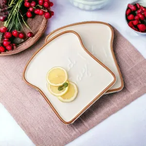 Unique Toast Shape Good Day Plate