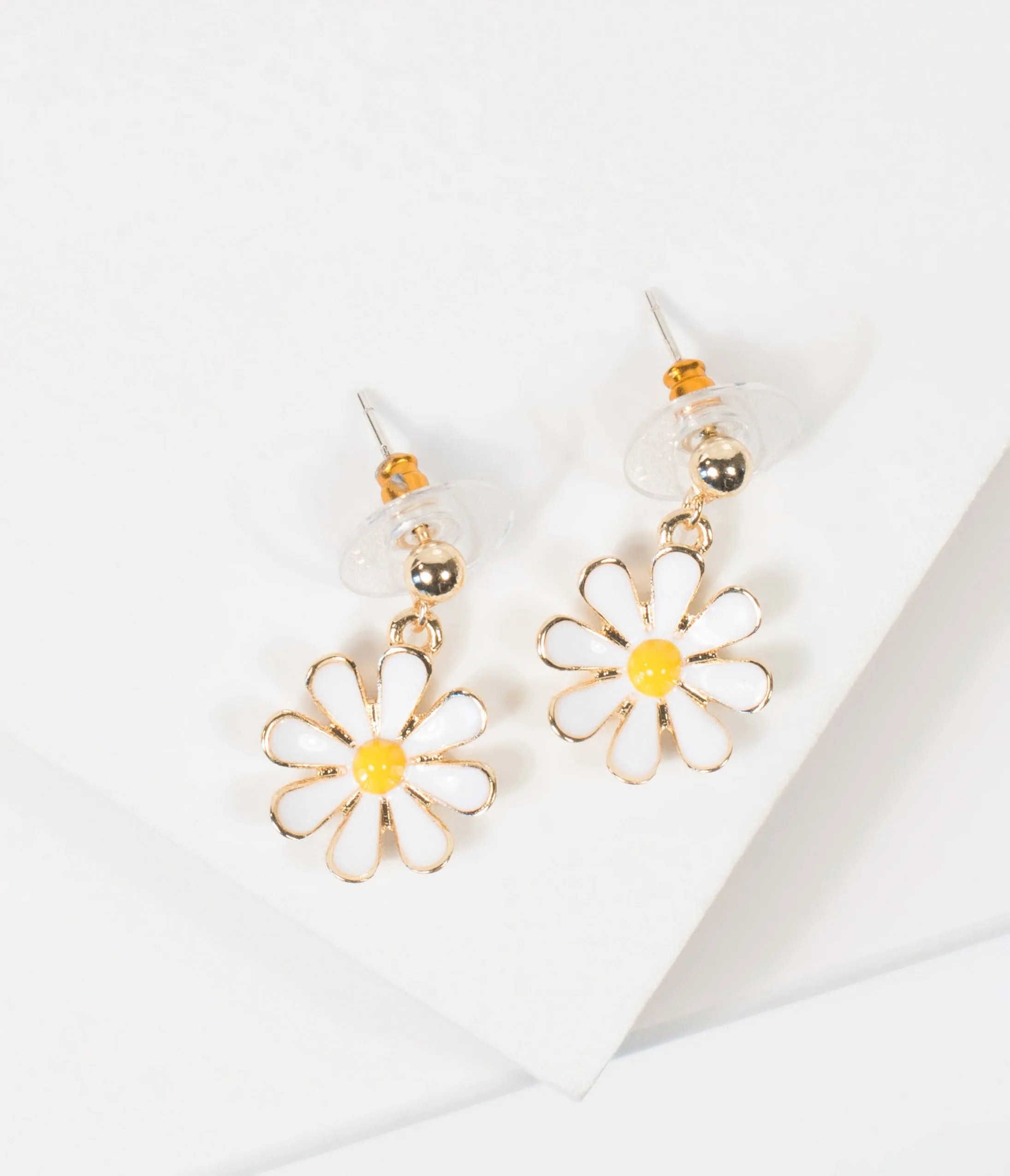 Unique Vintage Daisy Drop Earrings