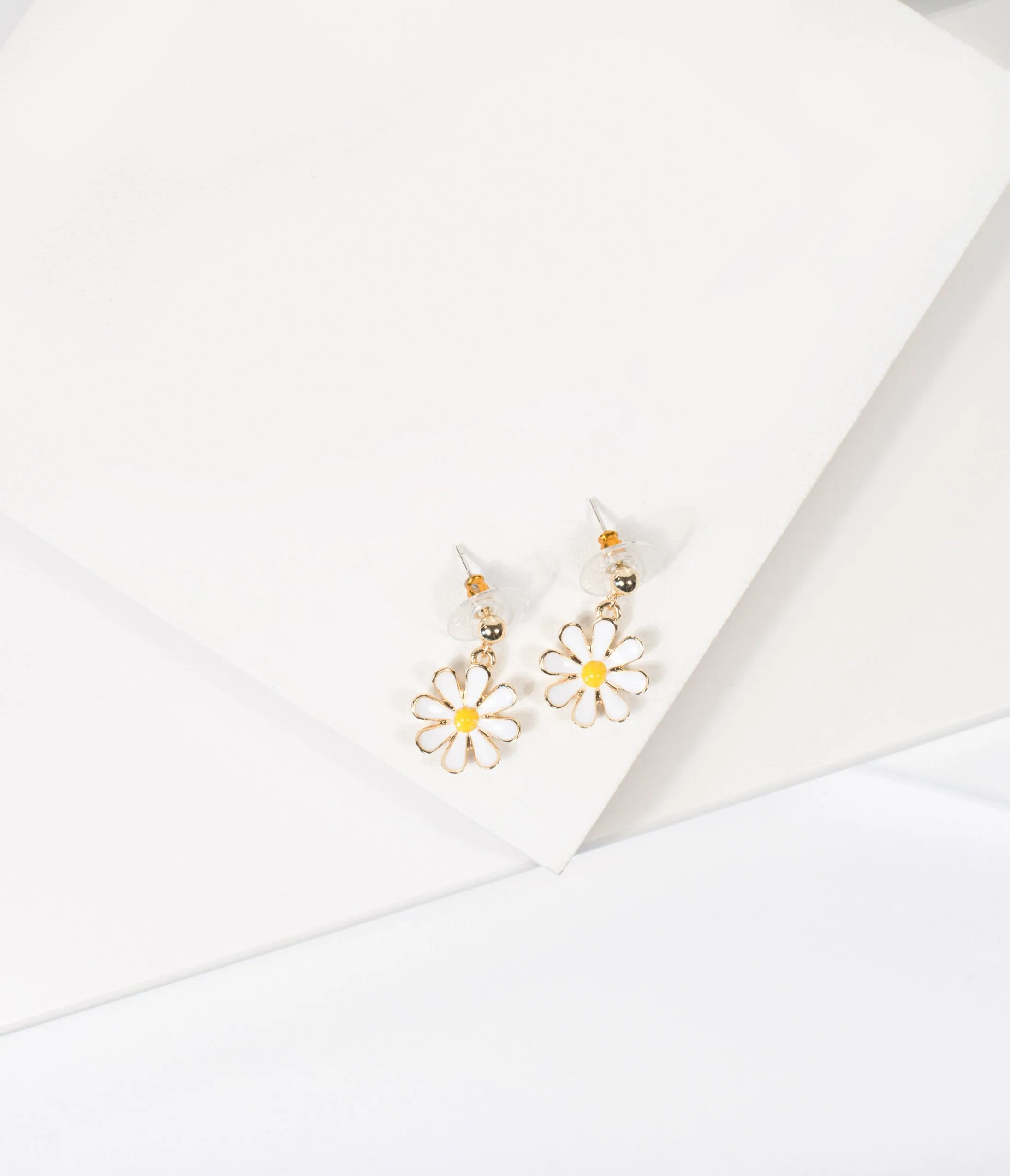 Unique Vintage Daisy Drop Earrings