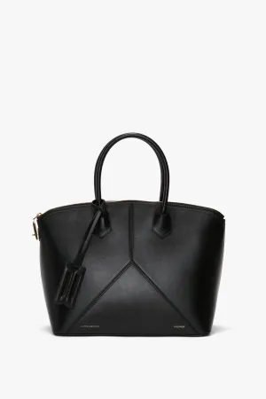 Victoria Top Handle Bag In Black Leather