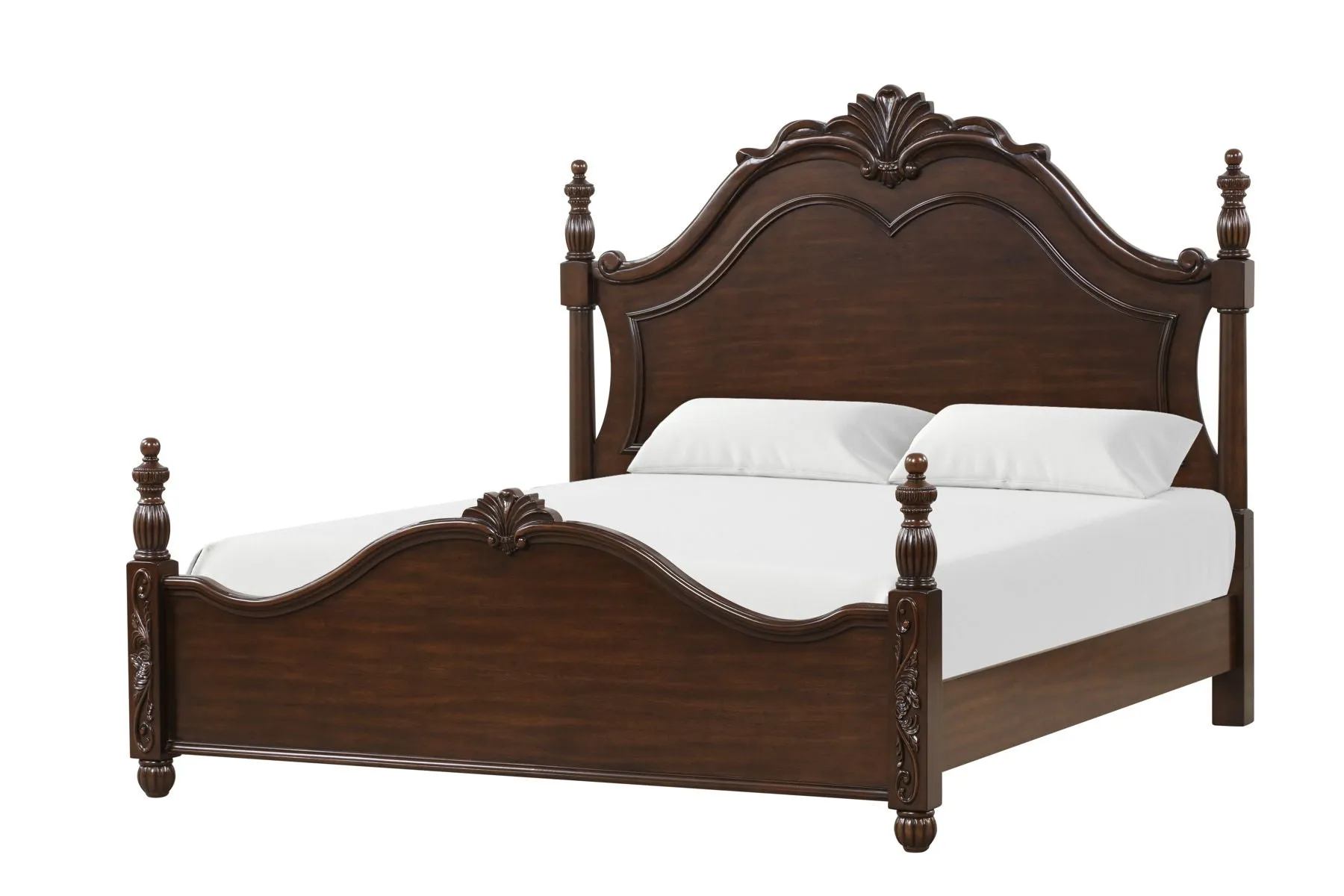 Vienna - 6/6 Eastern King Bed - Dark Brown