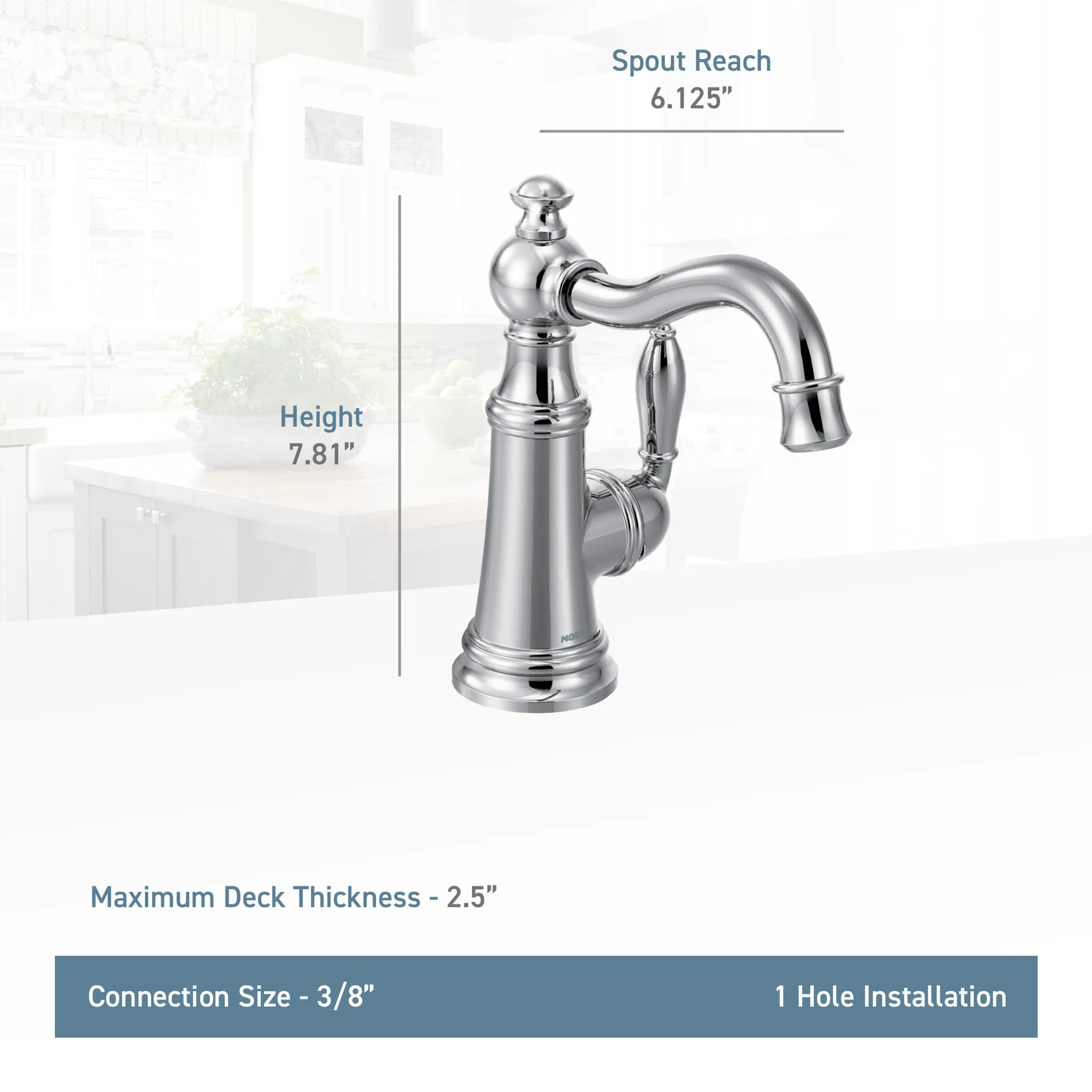 Weymouth One-Handle High Arc Bar Faucet