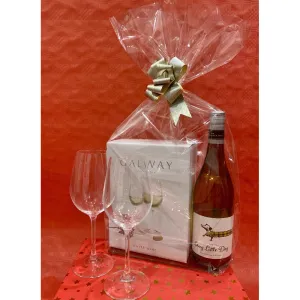 White Wine Gift Bag & Ribbon