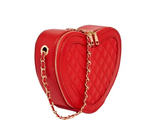 Women's Heart Shaped Crossbody Bag