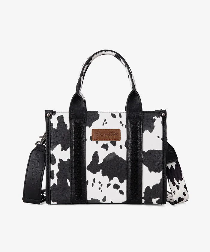 Wrangler Cow Print Concealed Tote Bag Set