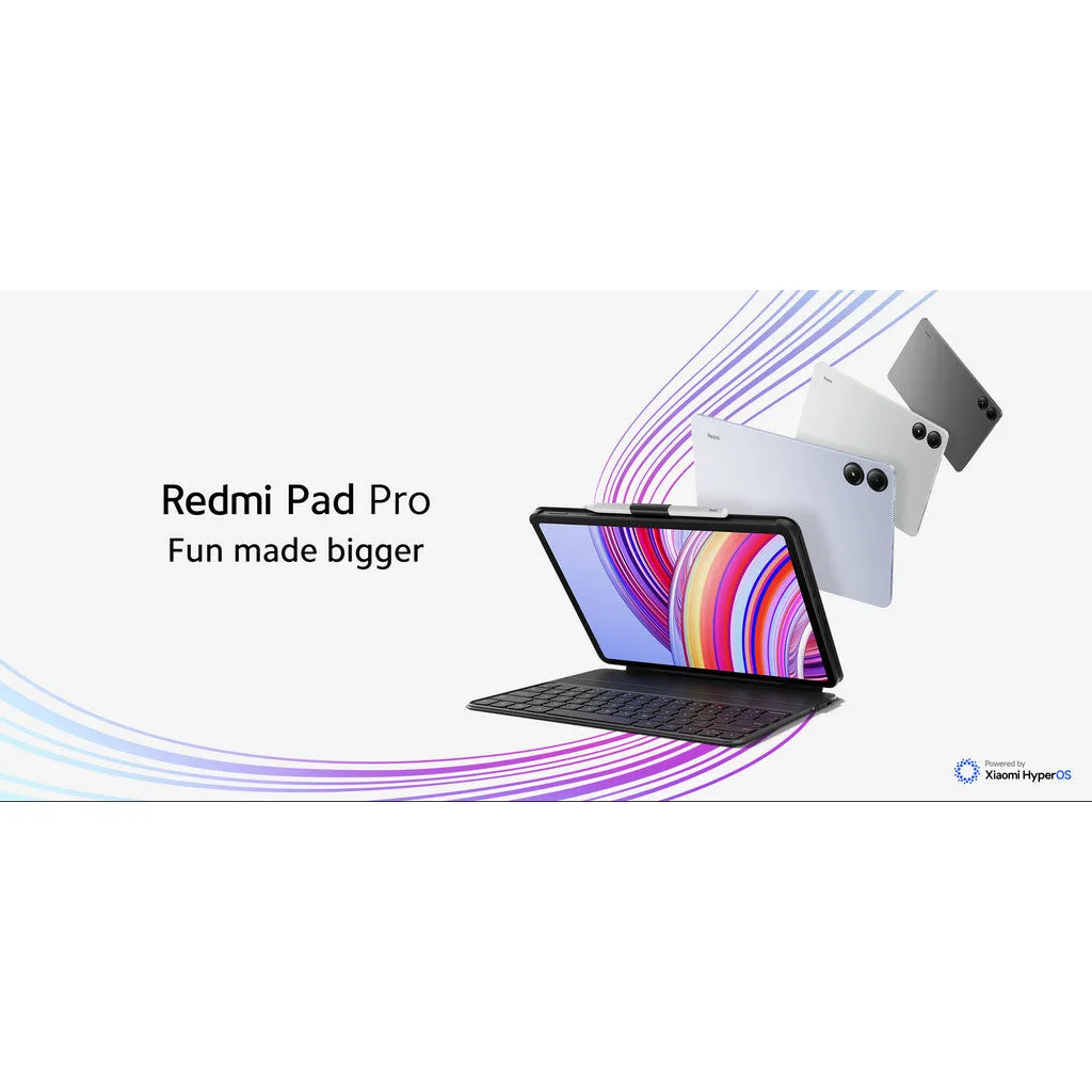 Xiaomi Redmi Pad Pro 12.1" 120Hz 2.5K display| 10000mAh large battery |Snapdragon® 7s Gen 2| 33W Fast charging