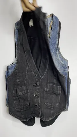 Y2K Unique Denim Waistcoat (RE-36)